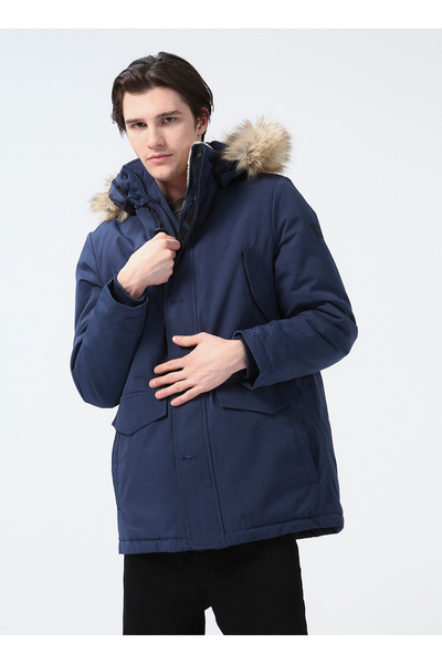 WRANGLER Μπουφάν Παρκά Ανδρικό Μπουφάν Ναυτικό Μπλε W4D0WX114