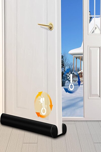 HASBY 2 Adet Kapı Altı Rüzgar Önleyici Kapı Altı Yalıtım Eşik Süngeri Isı Işık Toz Soğuk Gürültü Önleyici