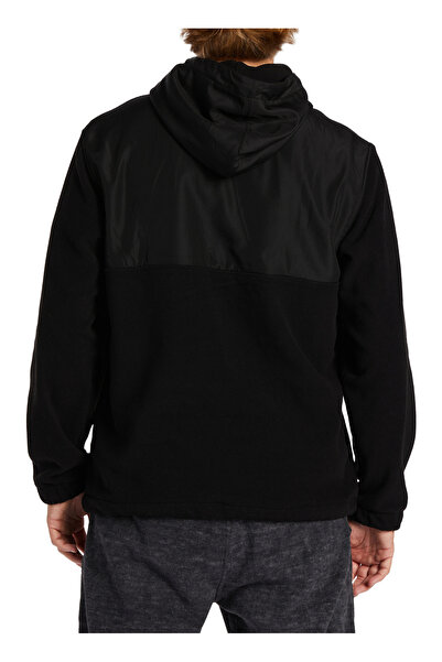 BİLLABONG ABYFT00414 Boundary Graphene Pullov Черна мъжка качулка с качулка, редовна кройка, поларна блуза