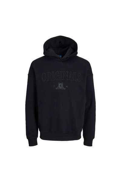 Jack & Jones Kapüşon Yaka Siyah Erkek Sweatshırt 12248784_JORSHADOW SWEAT HOO...