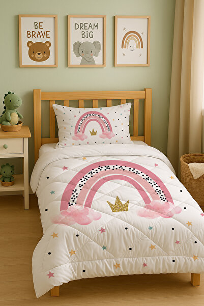 Talia Home Дитячий ковдра з веселковим візерунком, комплект для сну