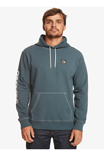 Quiksilver Mavi Erkek Kapüşon Yaka Sweatshirt EQYFT04794 The Original Hood