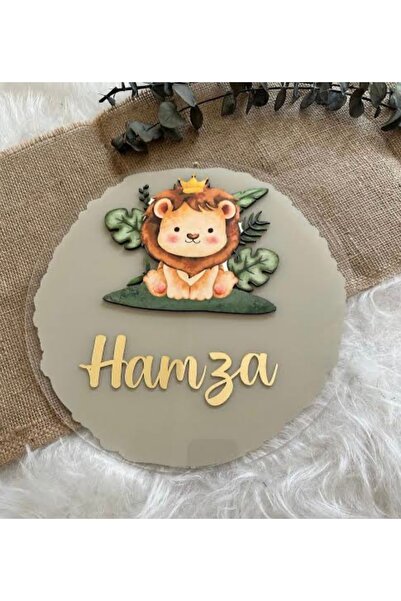 Gökçem hediyelik Figürlü bebek odası hastane odası kapı süsü