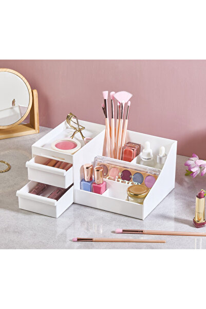VİALEX Diamond багатофункціональний органайзер з висувними ящиками для косметики, парфумів, кремів та прикрас