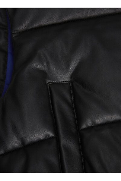 JJXX Black Women's Vest JXBREEZY FAUX LEATHER SHORT VEST OT