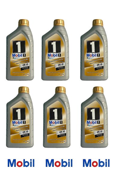 Mobil زيت محرك موبيل 1 0w40 تخليقي بالكامل / ( 6 عبوات * ١لتر ) صنع فى فرنسا