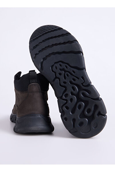 Bulldozer Antrasit Deri Erkek Outdoor Bot