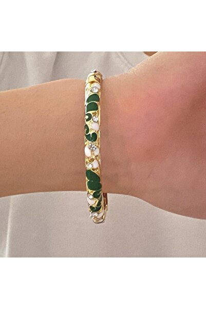 Retrovy Store سوار فلورا لاين بمشبك حجري