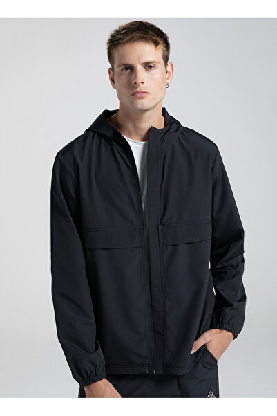 Kappa Siyah Erkek Dik Yaka Mont 381S3QW005 AUTHENTIC AIRI