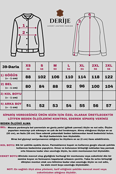 AsyaClub Derije Darla Hakiki Deri Kadın Kırmızı Yelek