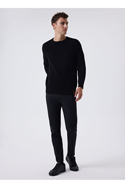 Lee Cooper O Neck Regular Fit Black Men's Sweater 241 Lcm 241033 Albert Black