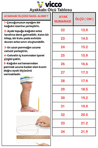 Vicco Comet Model Kız Bebek ve Çocuk Işıklı Siyah Çizme