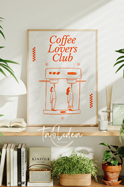 tablodea Модерен декор за кът за кафе Картина с дървена рамка TD Минималистич...