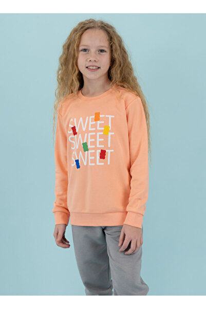 Haribo Φούτερ με λαιμόκοψη για κορίτσια σολομός HRBTXT306