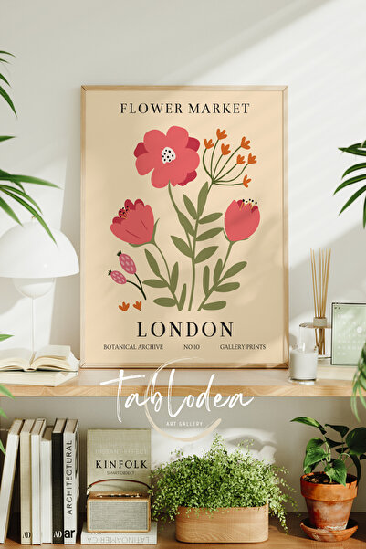 tablodea Tablou Piața de flori Londra, Poster înrămat Piața de flori, Tablou ...