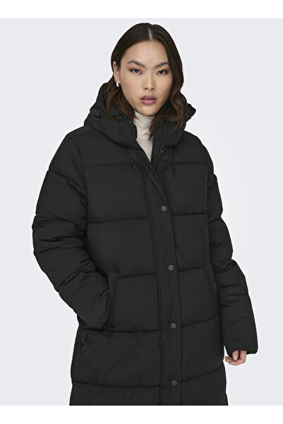 ONLY Black Women's Coat Onlann Premium Puffer Coat X-Long O