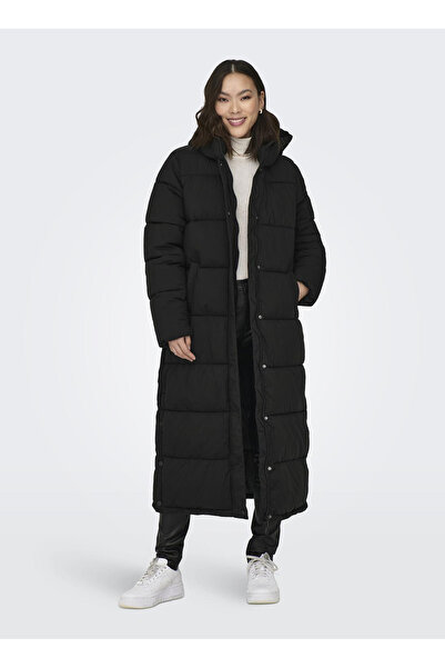 ONLY Black Women's Coat Onlann Premium Puffer Coat X-Long O