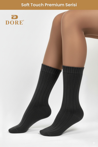 Dore Оригинални дамски меки и нежни зимни чорапи от серията Premium с мека текстура и подплата от вълна - 1 чифт