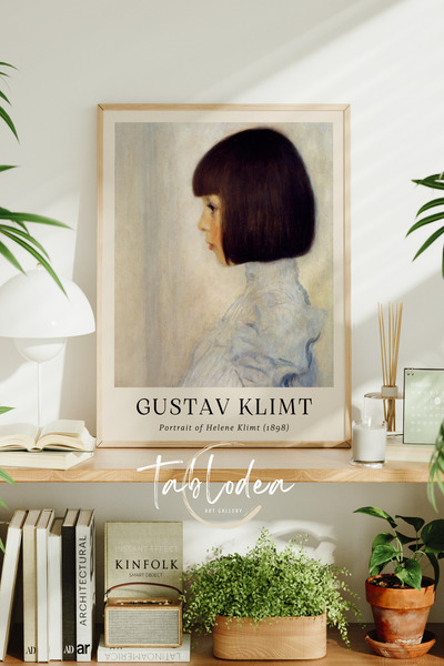 tablodea Pictură Gustav Klimt Portretul Helenei Klimt, Poster vintage înrămat...