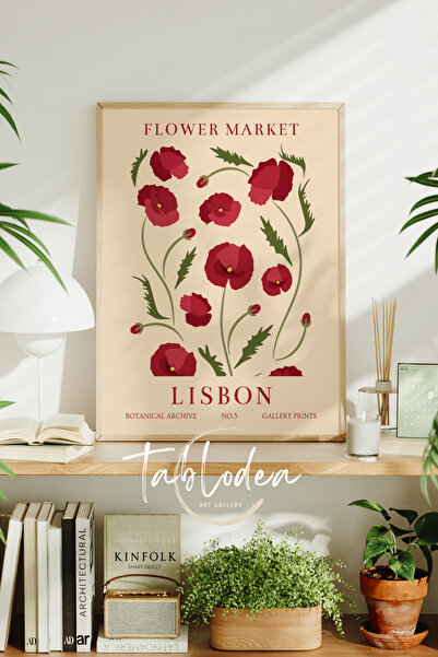 tablodea Tablou Piața de Flori Lisabona, Poster Înrămat Piața de Flori, Tablo...