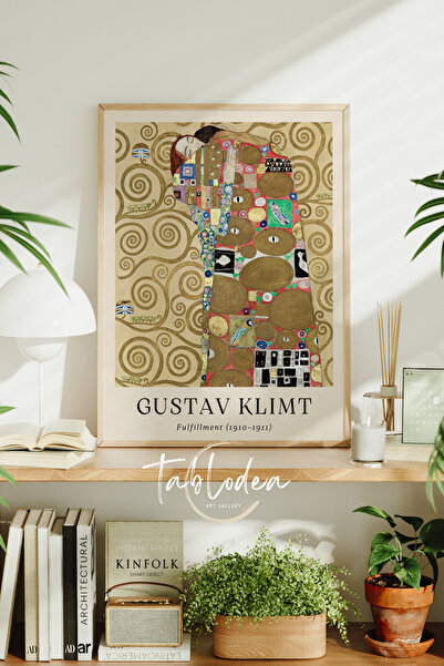 tablodea Tablou vintage Fulfillment de Gustav Klimt, Poster înrămat de Gustav...