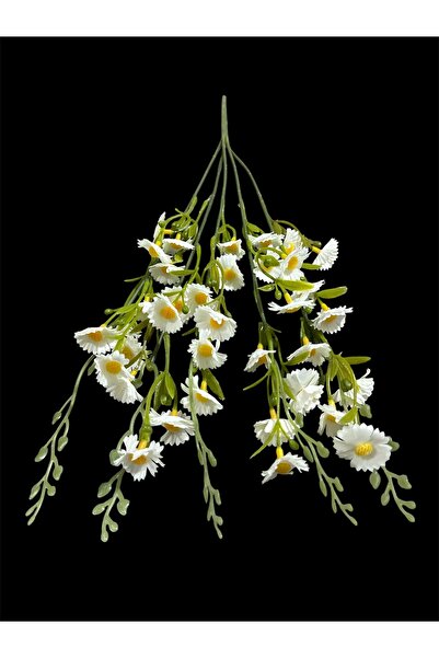 Lilac Home Yapay Yoğun Kır Çiçeği (Papatya) 50 Cm Beyaz