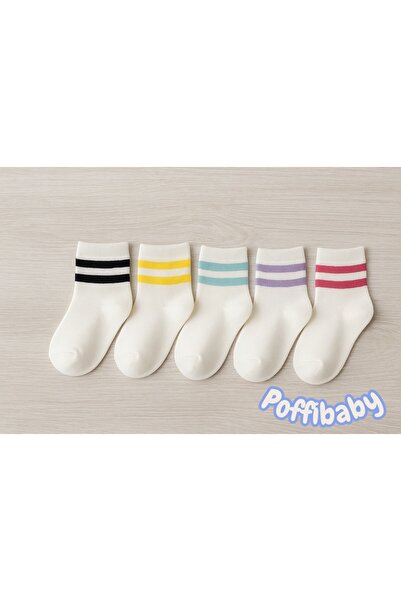 poffibaby Pamuklu çocuk çorabı 5 çift