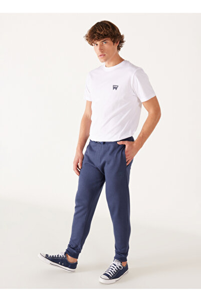 WRANGLER Regular Fit İndigo Erkek Eşofman Altı W232400315 Jogger Sweatpant
