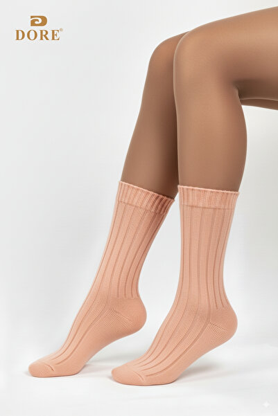 Dore Original Women's Soft Touch Premium Series Soft Textured Wool Corduroy Winter Sleeping Socks 4 Pairs