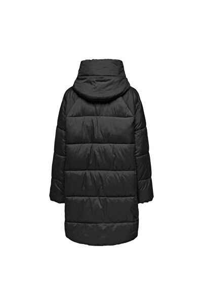 ONLY Siyah Kadın Kaban ONLASTA OVERSIZED PUFFER COAT CC OT