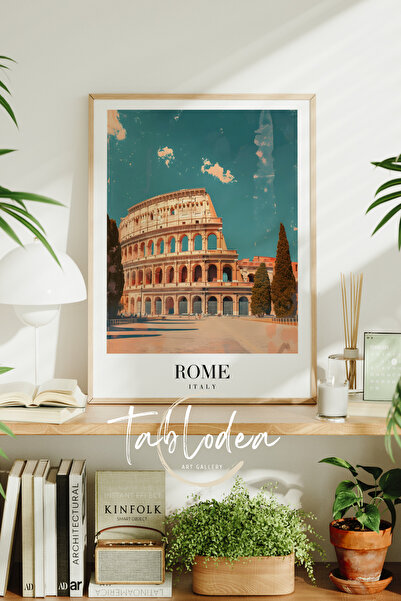 tablodea Pictură modernă Coliseul Roman, Poster modern înrămat, Pictură moder...