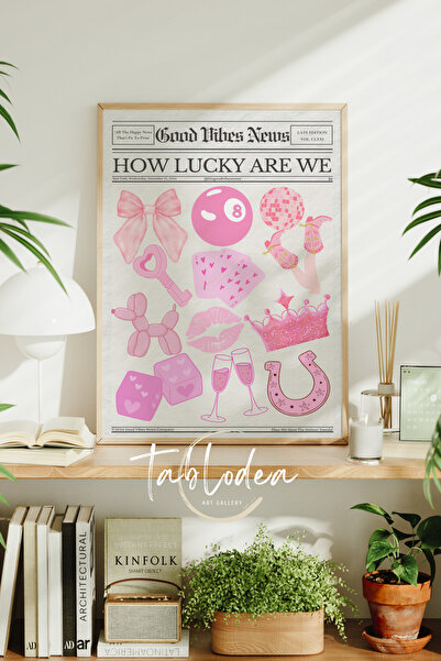 tablodea Pictură modernă înrămată cu tematică de ziar, pictură de perete deco...