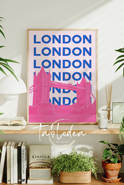tablodea Tablou decorativ cu poster înrămat cu Londra, Poster înrămat modern ...