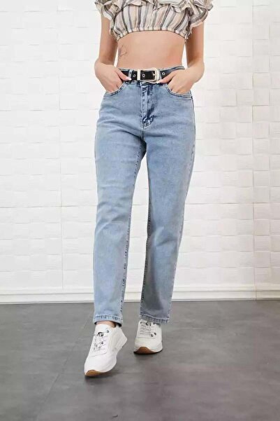 Pafi Moda Pantaloni cu curea din piele pentru femei Jagged de înaltă calitate...