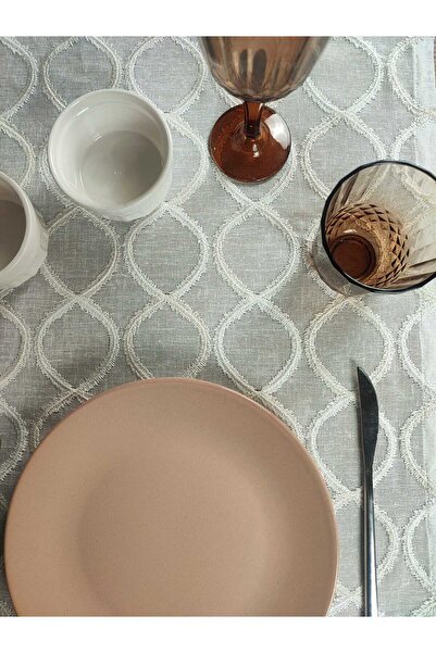 PİKKO HOME Базовий поліестер-бавовняний бігунок - 47*134 см з вишитим візерунком