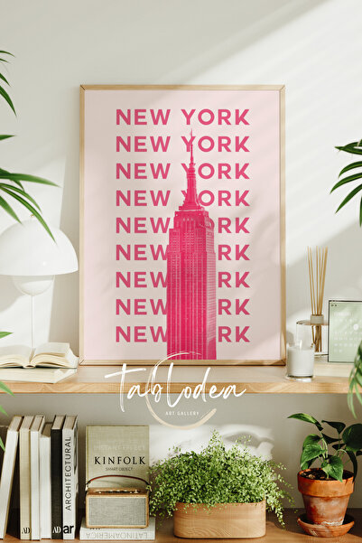tablodea Njujorkski uokviren poster, moderna dekorativna ilustracija, moderna...