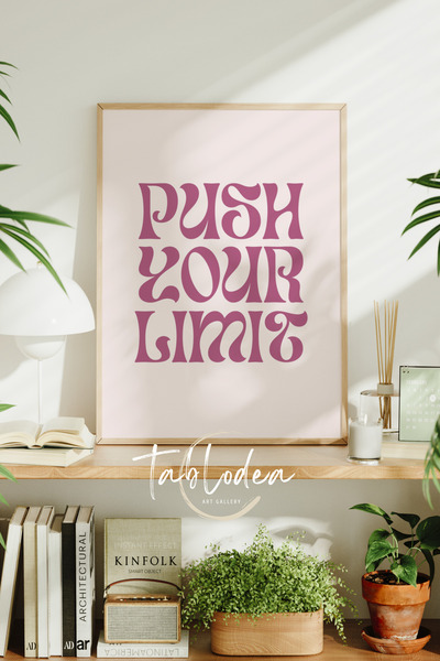 tablodea Мотивационен минималистичен плакат в рамка, модерно декоративно изку...