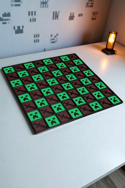 Vaiflagy Store Minepixel Mini Satranç (Chess) Seti Kutulu Oyun Hediyelik, Dekor