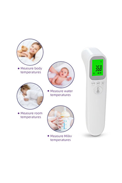 Choice1 HL-E32 AiQUE Baby مقياس حرارة رقمي بالأشعة تحت الحمراء للجبين لقياس الحمى بدون تلامس طبي إلكتروني