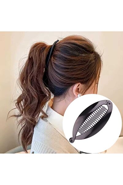 MutluBiDünya 1 Adet Siyah Renk Balık Toka Kapan Toka Muz Toka