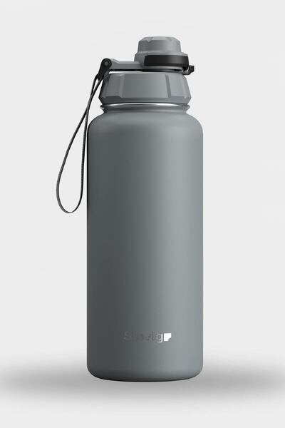 Stevig 1 Hand Leak-Proof Steel Thermos 1000 ml Gray St-214