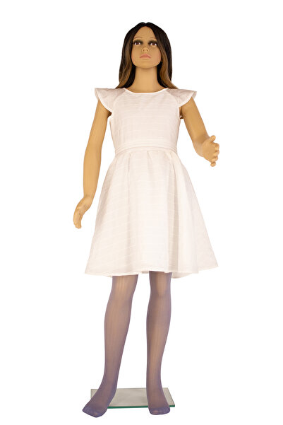 PETRA-ELISA Children's Lycra 20 Den Iolanda Tights, Indigo Grey, 6-9 years