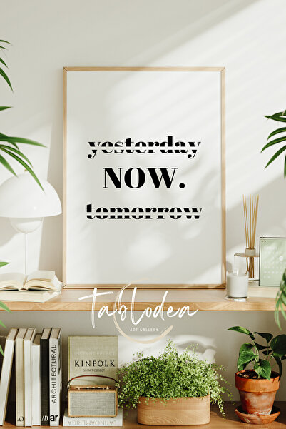 tablodea Tablou decorativ cu afiș înrămat cu text, Tablou minimalist cu text ...