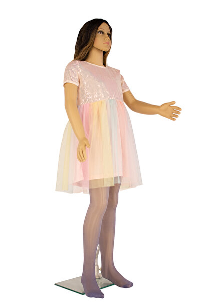 PETRA-ELISA Children's Lycra 20 Den Iolanda Tights, Indigo Grey, 6-9 years