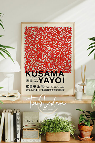 tablodea Pictură modernă cu poster înrămat de Yayoi Kusama, pictură decorativ...