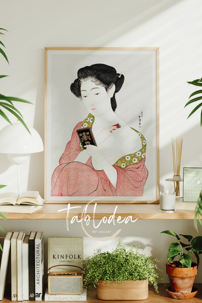 tablodea Hashiguchi Goyō Πίνακας Ιαπωνικής Τέχνης με κορνίζα, Πορτρέτο Ιαπωνι...