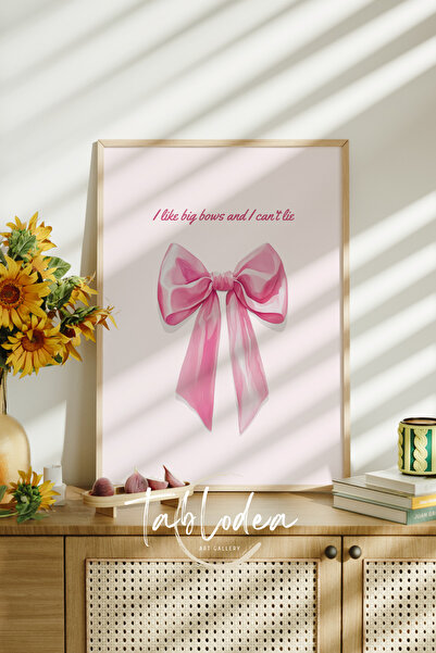 tablodea Minimalist Kurdele Çerçeveli Poster Tablo, Maximalist Dekoratif Renkli Tablo, Modern Yazılı Tablo