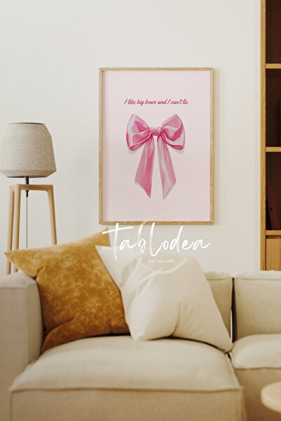 tablodea Minimalist Kurdele Çerçeveli Poster Tablo, Maximalist Dekoratif Renkli Tablo, Modern Yazılı Tablo