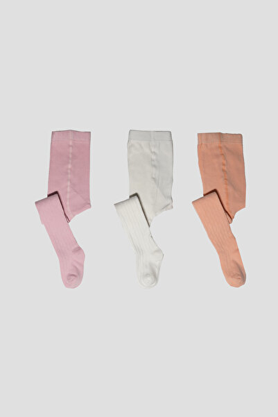 Defne Baby 3 Pieces of Cotton Girls and Baby Pantyhose