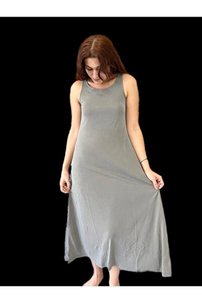 Ninti Boutique Haki askılı elbise